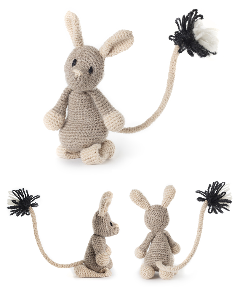 toft ed's animal Grace the Jerboa amigurumi crochet